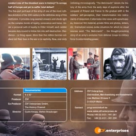 ZDF Enterprises – Sheets für den Vertrieb von Filmproduktionen – Wehrmacht